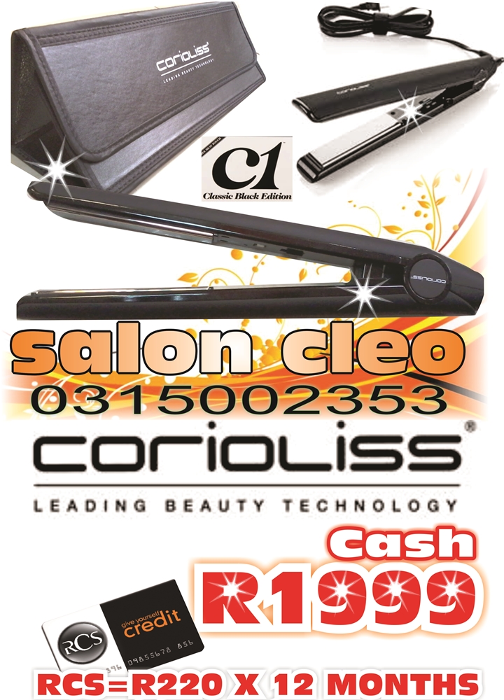 COROILLISS HAIR IRON STOCKISTS-FOR THE CHEAPEST DEAL IN DURBAN @SALON CLEO 0315002353...CHEAPEST DEAL IN GHD HAIR IRONS & CHEAPEST DEAL IN CLOUD 9 HAIR IRON STRAIGHTENERS